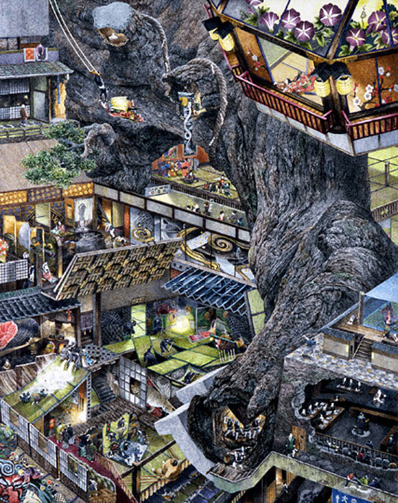 「二の丸御殿（興亡史より）」 2007 53x42cm 撮影：宮島径 (c)IKEDA Manabu Courtesy Mizuma Art Gallery