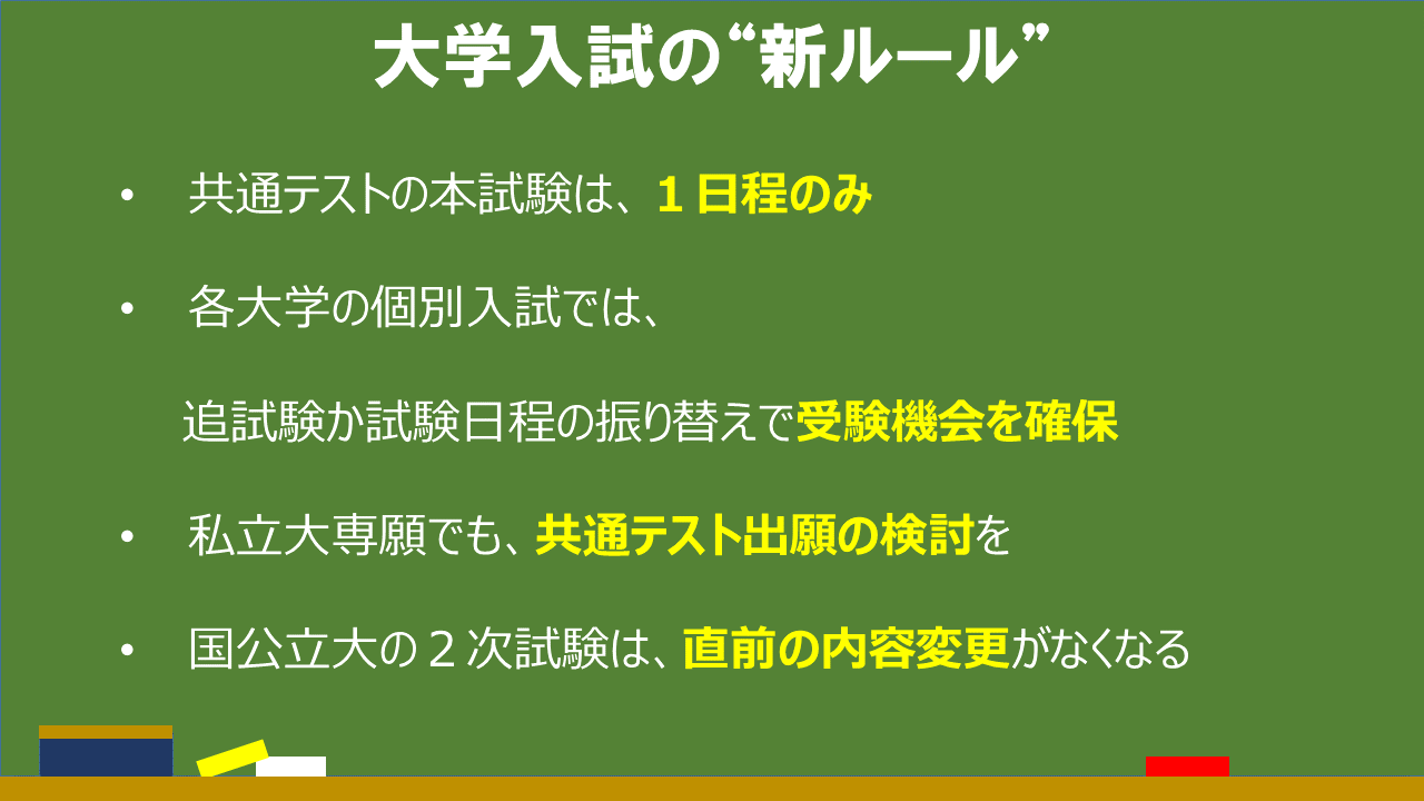 大学入試の”新ルール”