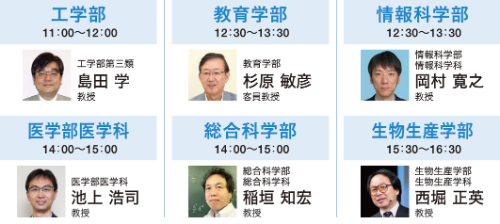 九大教授陣による講演会