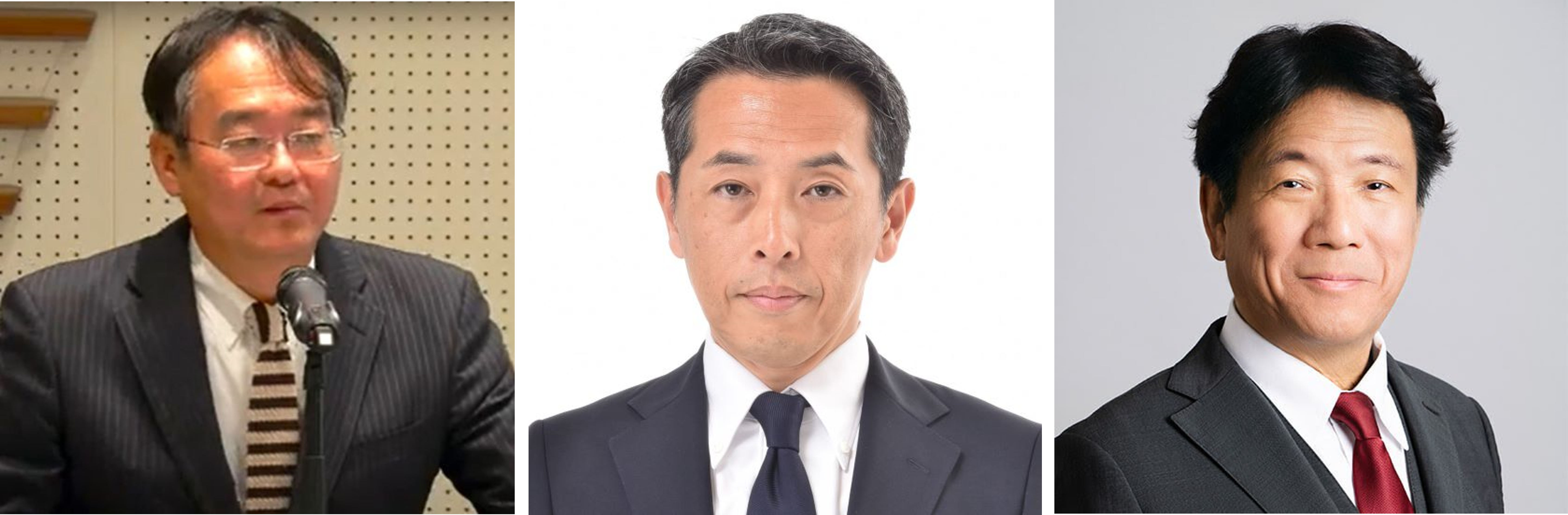 左から 大月 史嗣氏、坂田 拡光、はが 弘明