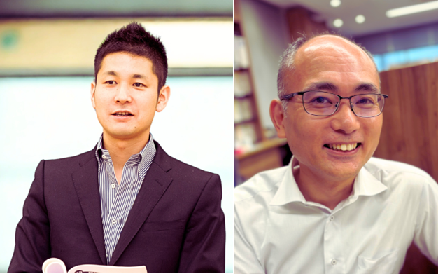 (左) 英語科講師 天倉一博 (右) 数学科講師 隣裕之